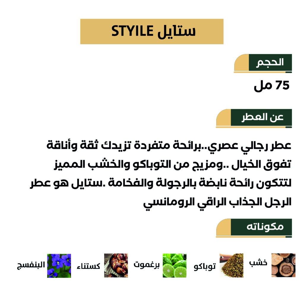 عطر ستايل - STYILE من رسيس للعطور 75مل