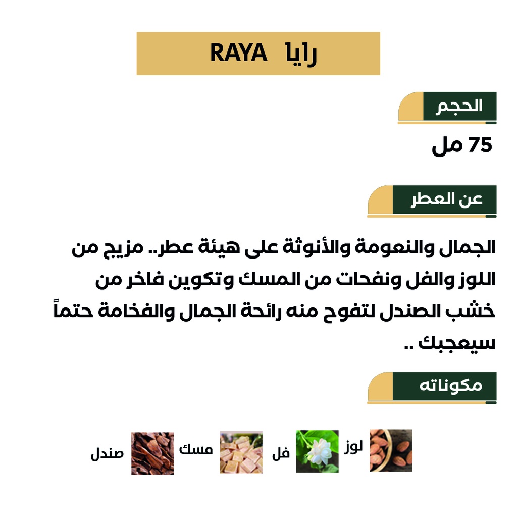 عطر رايا - RAYA من رسيس 75مل